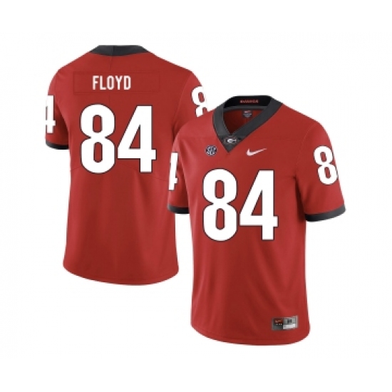 Georgia Bulldogs 84 Leonard Floyd Red Nike College Football Jersey - Ujersey