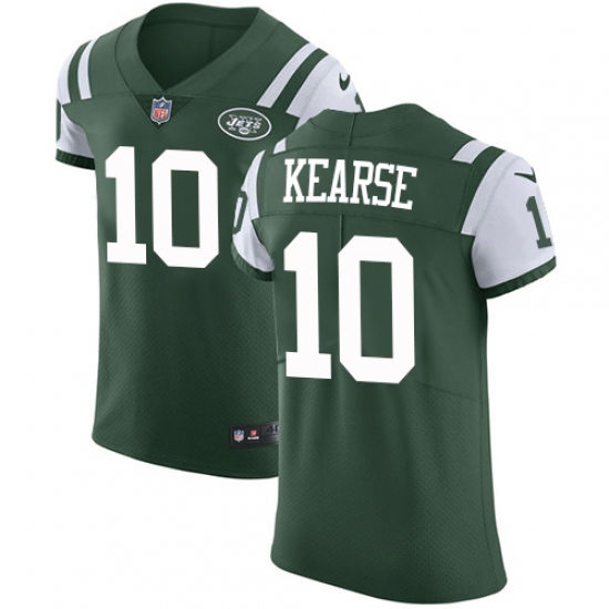 Men's Nike New York Jets #10 Jermaine Kearse Elite Green Team Color NFL Jersey - Ujersey