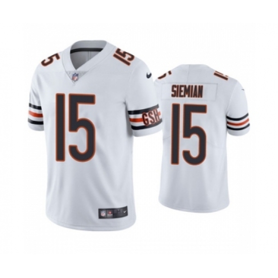 Men's Chicago Bears #15 Trevor Siemian White Vapor untouchable Limited Stitched Jersey - Ujersey