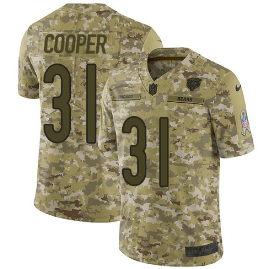 Men's Nike Chicago Bears #31 Marcus Cooper Limited Camo 2018 Salute to Service NFL Jersey - Ujersey