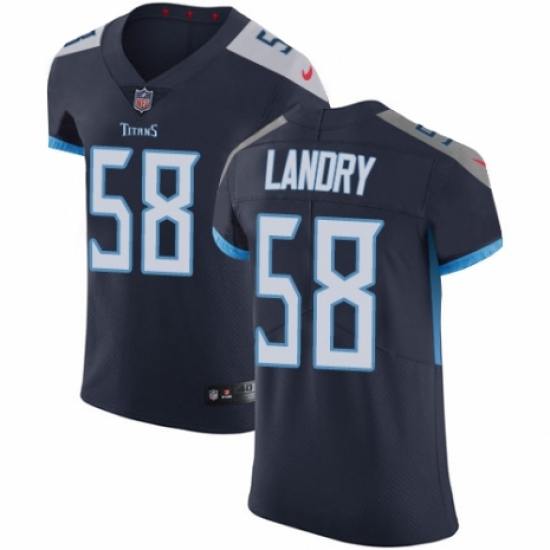 Men's Nike Tennessee Titans #58 Harold Landry Navy Blue Team Color Vapor Untouchable Elite Player NFL Jersey - Ujersey
