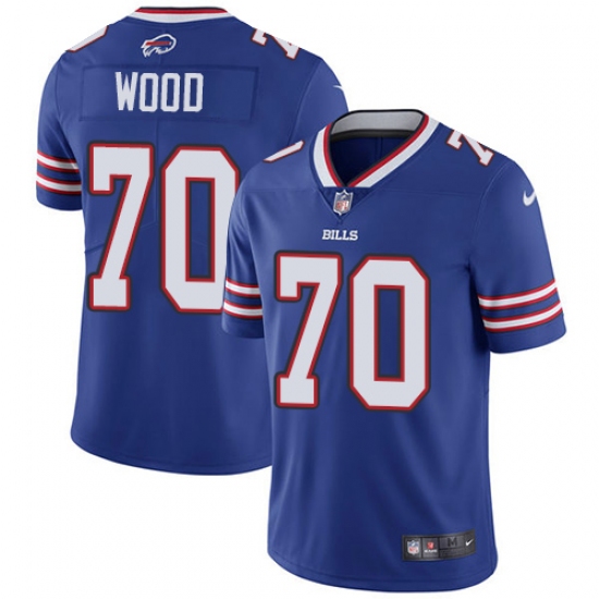 Youth Nike Buffalo Bills #70 Eric Wood Royal Blue Team Color Vapor Untouchable Limited Player NFL Jersey - Ujersey