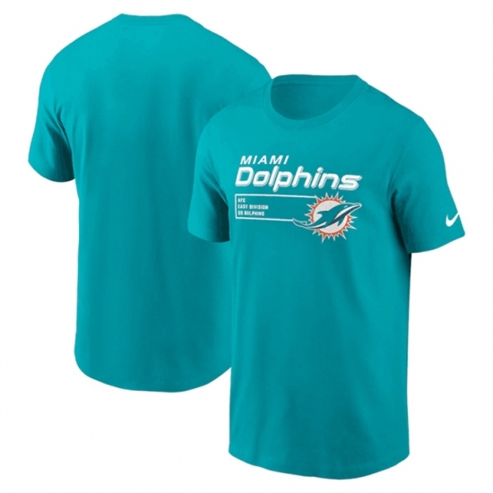 Men's Miami Dolphins Aqua Division Essential T Shirt - Ujersey
