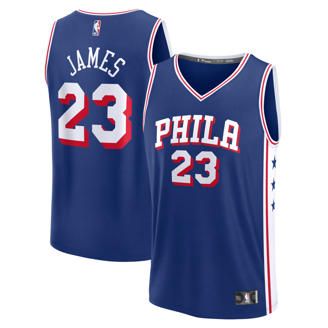 Youth Philadelphia 76ers LeBron James Fanatics Royal Fast Break Jersey - Icon Edition - Ujersey
