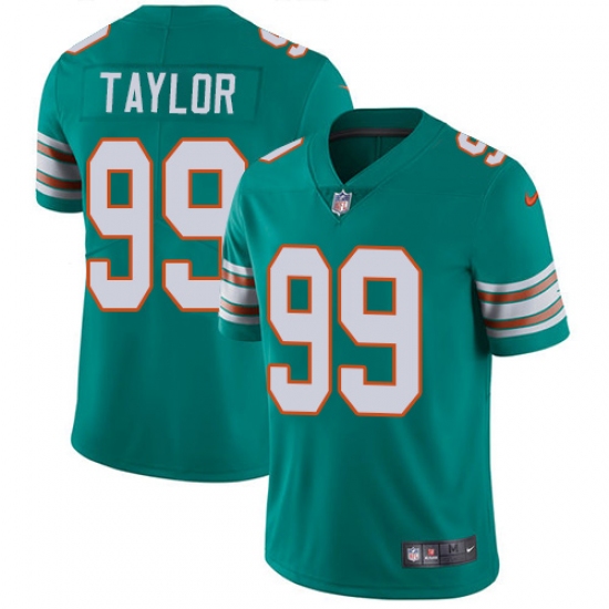 Youth Nike Miami Dolphins #99 Jason Taylor Elite Aqua Green Alternate NFL Jersey - Ujersey
