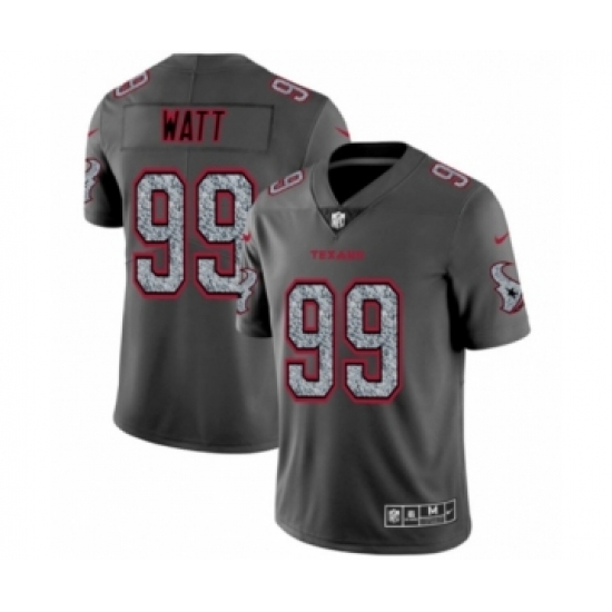 Men's Houston Texans #99 J.J. Watt Limited Gray Static Fashion Limited Football Jersey - Ujersey