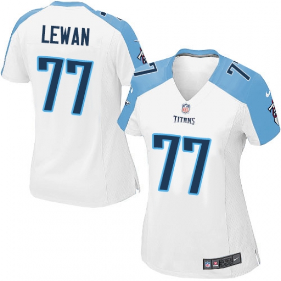 Women's Nike Tennessee Titans #77 Taylor Lewan Game White NFL Jersey - Ujersey