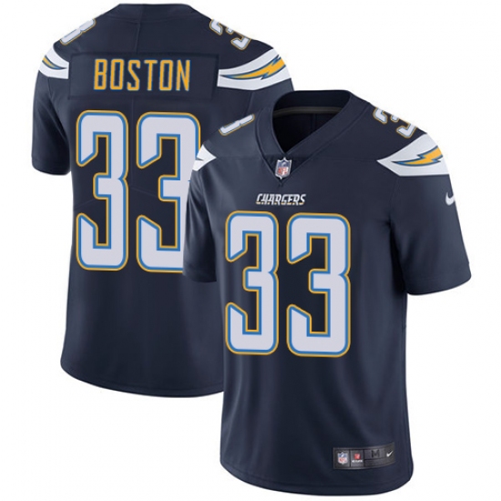 Youth Nike Los Angeles Chargers #33 Tre Boston Elite Navy Blue Team Color NFL Jersey - Ujersey