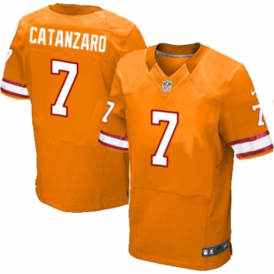 Men's Nike Tampa Bay Buccaneers #7 Chandler Catanzaro Elite Orange Glaze Alternate NFL Jersey - Ujersey