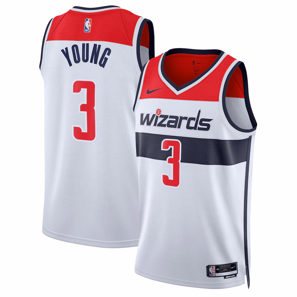 Unisex Washington Wizards Trae Young Nike White Swingman Jersey - Association Edition - Ujersey