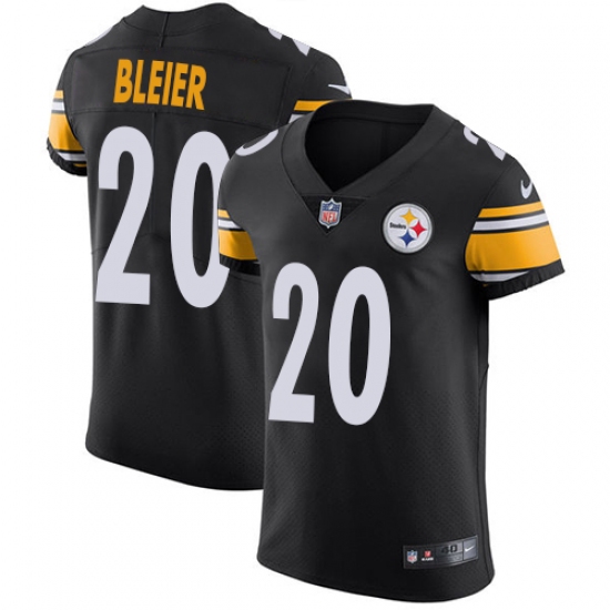 Men's Nike Pittsburgh Steelers #20 Rocky Bleier Black Team Color Vapor Untouchable Elite Player NFL Jersey - Ujersey