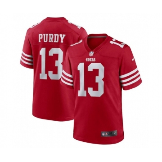 Men's San Francisco 49ers #13 Brock Purdy Red Stitched Game Football Jersey - Ujersey