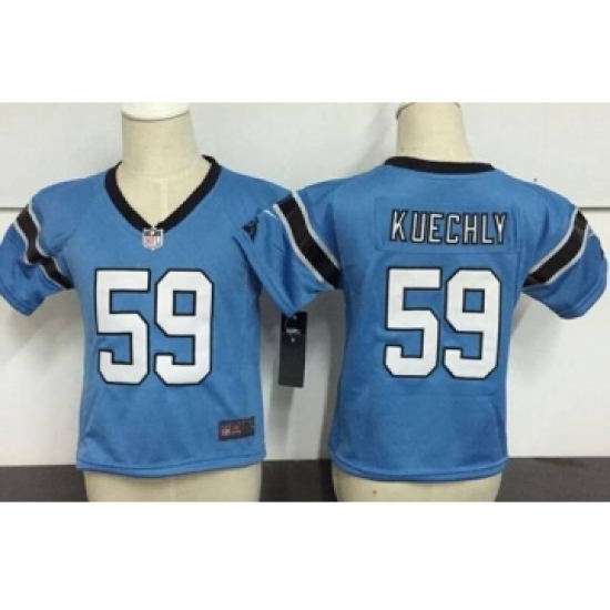 Toddler Carolina Panthers #1 Cam Newton Light Blue Alternate Stitched NFL Nike Game Jersey - Ujersey