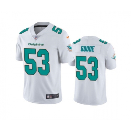 Men's Miami Dolphins #53 Cameron Goode White Vapor Untouchable Limited Stitched Football Jersey - Ujersey
