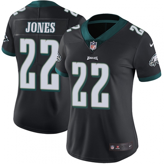 Women's Nike Philadelphia Eagles #22 Sidney Jones Black Alternate Vapor Untouchable Limited Player NFL Jersey - Ujersey