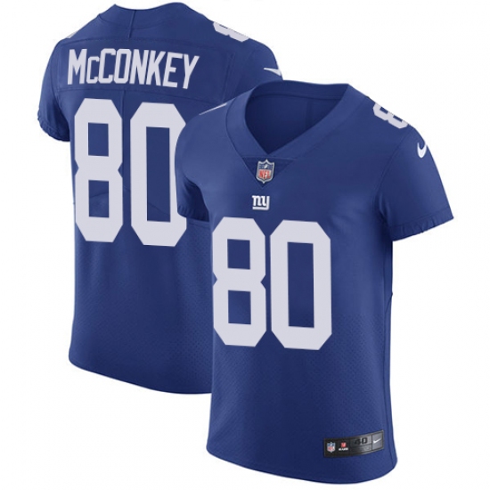 Men's Nike New York Giants #80 Phil McConkey Elite Royal Blue Team Color NFL Jersey - Ujersey