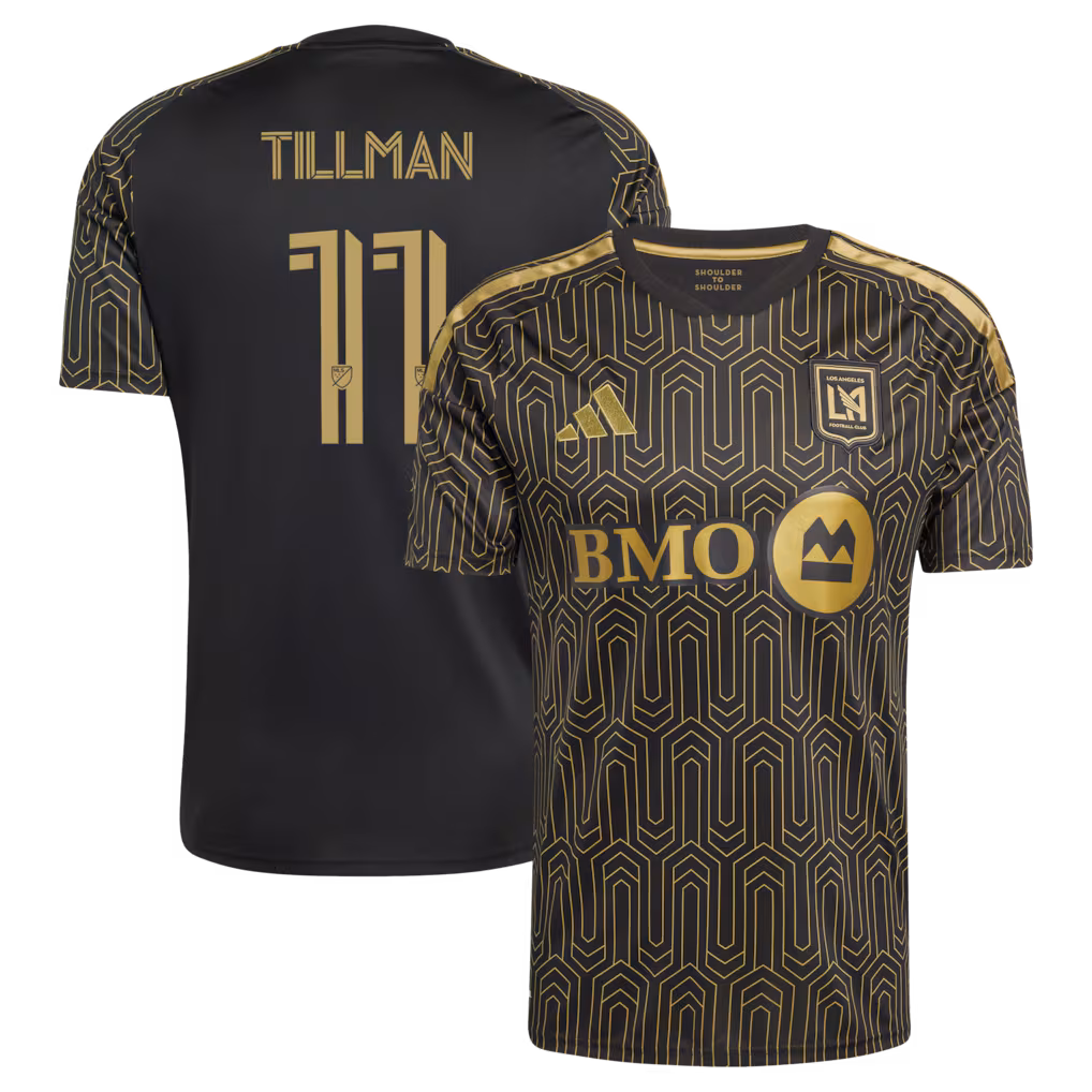 Men's LAFC Timothy Tillman adidas Black 2026 Primary Kit Replica Jersey