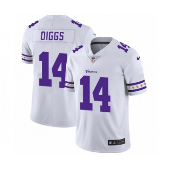 Men's Minnesota Vikings #14 Stefon Diggs White Team Logo Cool Edition Jersey - Ujersey