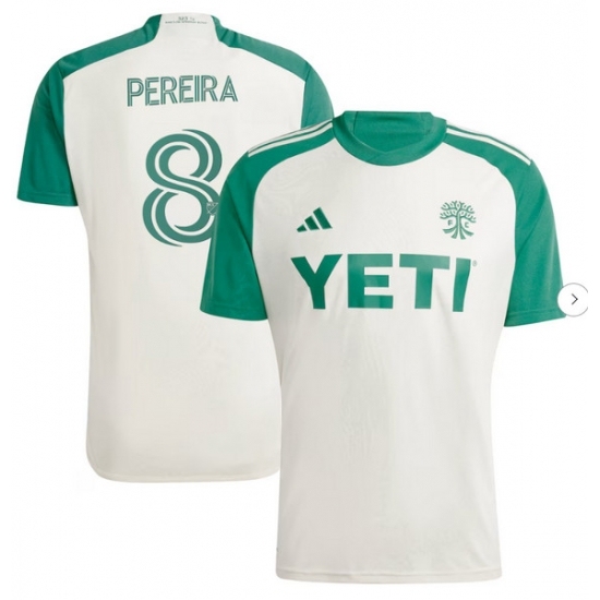Mens Austin FC Daniel Pereira adidas Tan 2024 The Armadillo Kit Replica Player Jersey