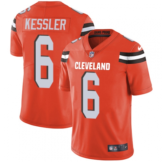 Men's Nike Cleveland Browns #6 Cody Kessler Orange Alternate Vapor Untouchable Limited Player NFL Jersey - Ujersey
