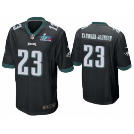 Men's Philadelphia Eagles #23 C.J. Gardner-Johnson Limited Black Super Bowl LVII Vapor Jersey - Ujersey