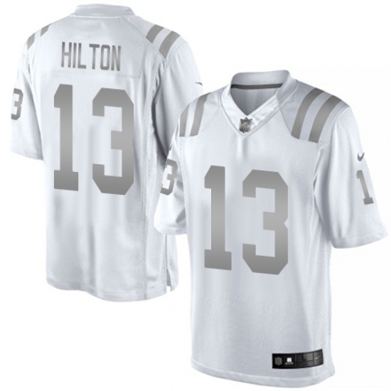 Men's Nike Indianapolis Colts #13 T.Y. Hilton Limited White Platinum NFL Jersey - Ujersey