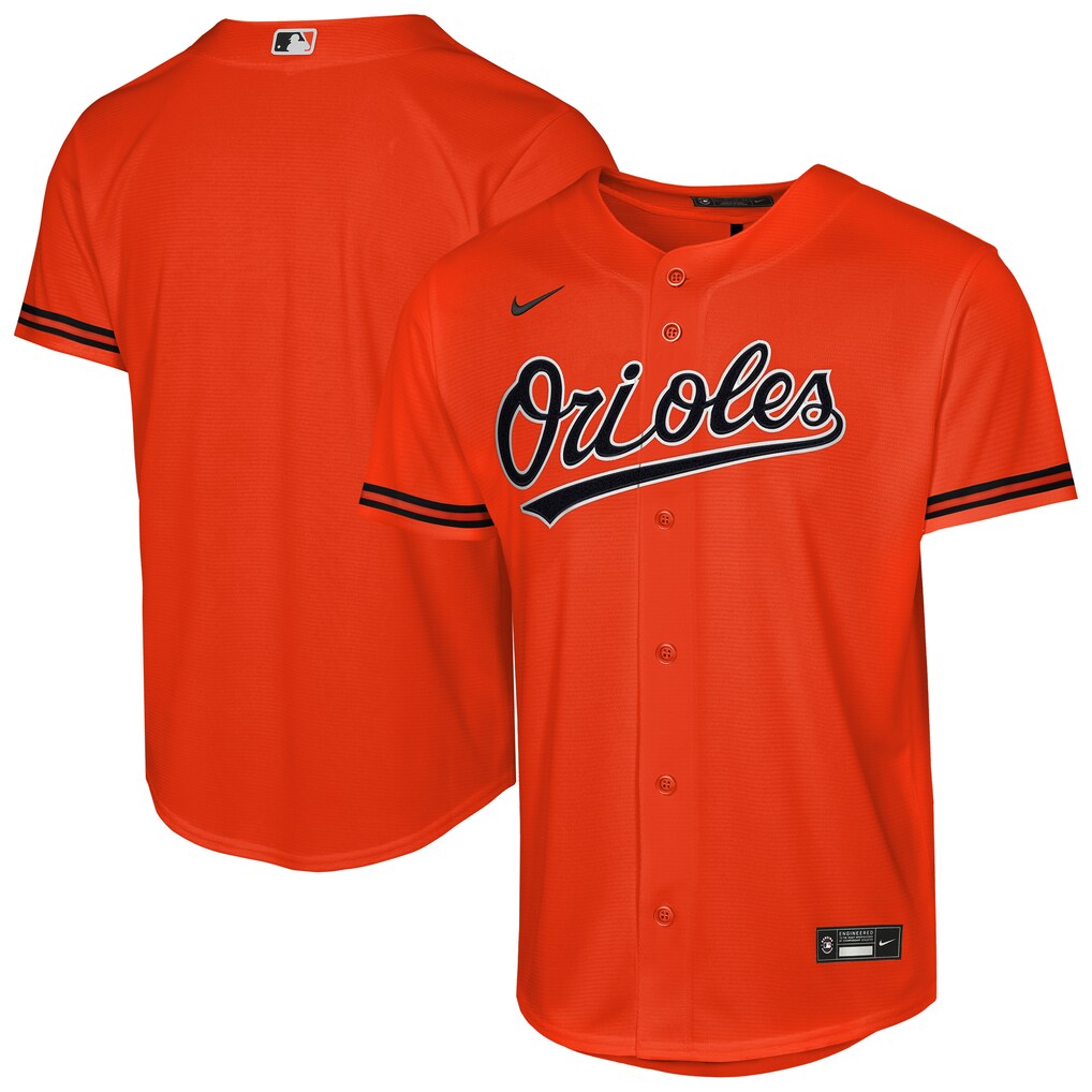 Youth Baltimore Orioles Nike Orange Alternate 2 Replica Jersey