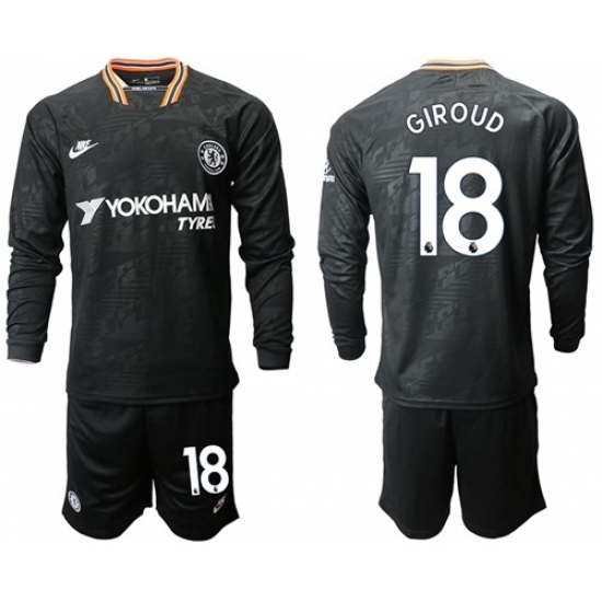 Chelsea #18 Giroud Third Long Sleeves Soccer Club Jersey