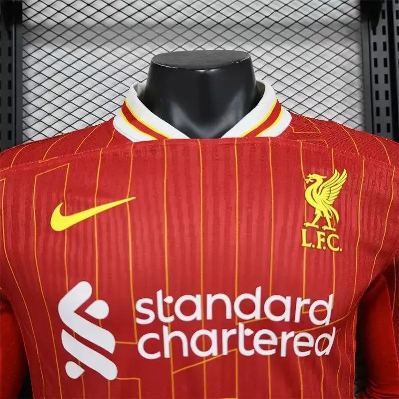 Liverpool Football Jersey Home Long Sleeve Shirt 2024/25