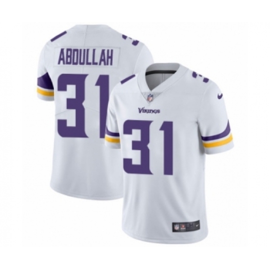 Men's Nike Minnesota Vikings #31 Ameer Abdullah White Vapor Untouchable Limited Player NFL Jersey - Ujersey