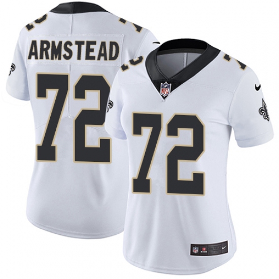 Women's Nike New Orleans Saints #72 Terron Armstead Elite White NFL Jersey - Ujersey