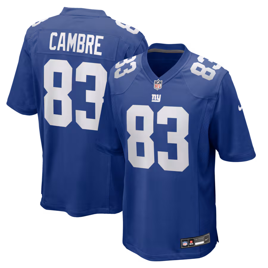 Men's New York Giants Dalen Cambre Nike Royal Team Game Jersey - Ujersey