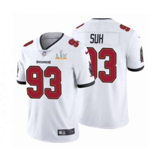 Youth Tampa Bay Buccaneers #93 Ndamukong Suh White 2021 Super Bowl LV Jersey - Ujersey