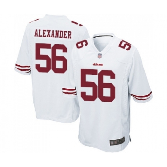 Men's San Francisco 49ers #56 Kwon Alexander Game White Football Jersey - Ujersey
