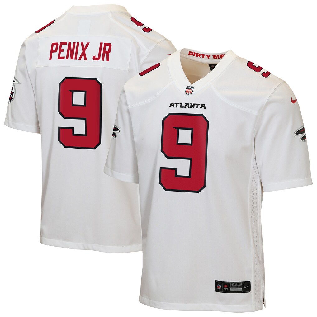 Youth Atlanta Falcons Michael Penix Jr. Nike White Game Jersey