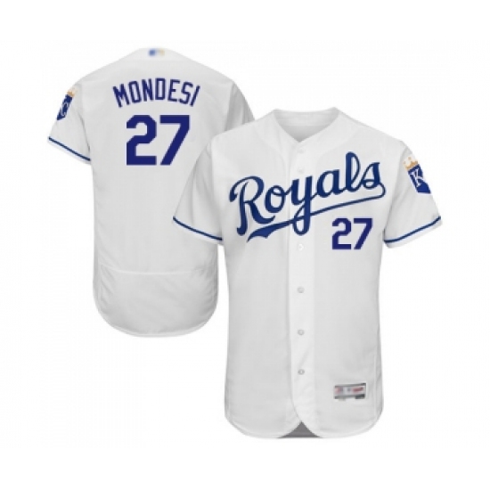 Men's Kansas City Royals #27 Adalberto Mondesi White Flexbase Authentic Collection Baseball Jersey - Ujersey