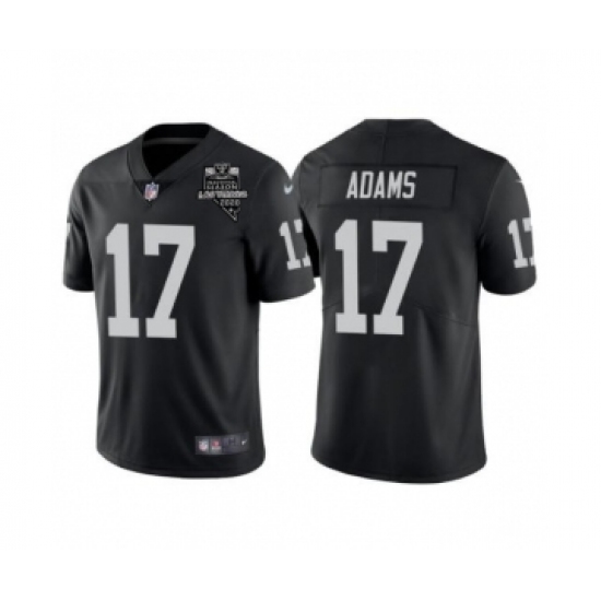 Men's Las Vegas Raiders #17 Davante Adams Black With 2020 Inaugural Season Patch Vapor Limited Stitched Jersey - Ujersey