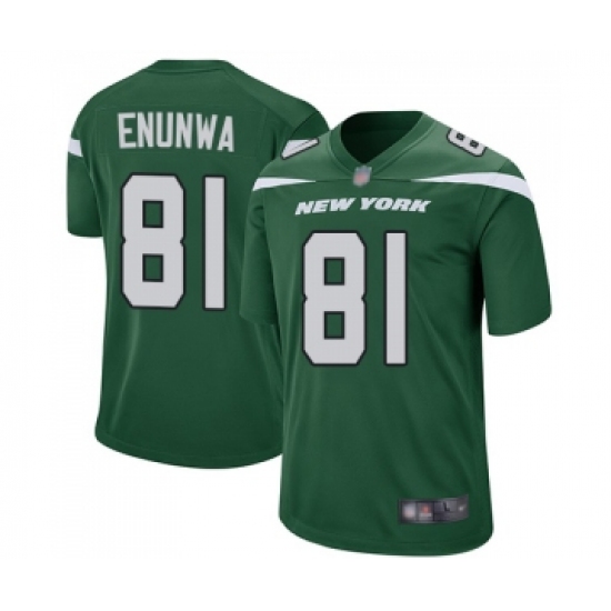 Men's New York Jets #81 Quincy Enunwa Game Green Team Color Football Jersey - Ujersey