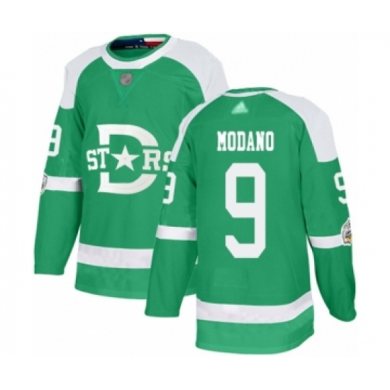 Youth Dallas Stars #9 Mike Modano Authentic Green 2020 Winter Classic Hockey Jersey - Ujersey