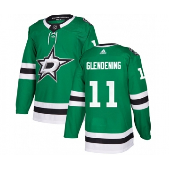 Men's Dallas Stars #11 Luke Glendening Green Stitched Jersey - Ujersey