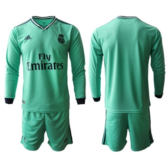 Real Madrid Blank Third Long Sleeves Soccer Club Jersey