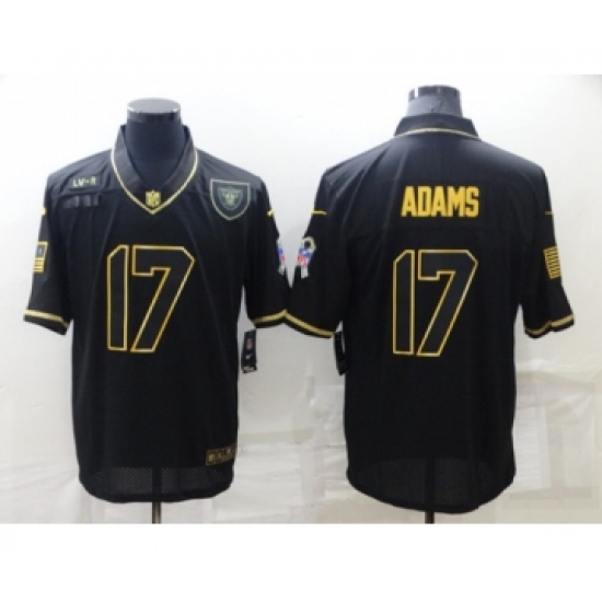Men's Las Vegas Raiders #17 Davante Adams Black Gold Salute To Service Limited Stitched Jersey - Ujersey