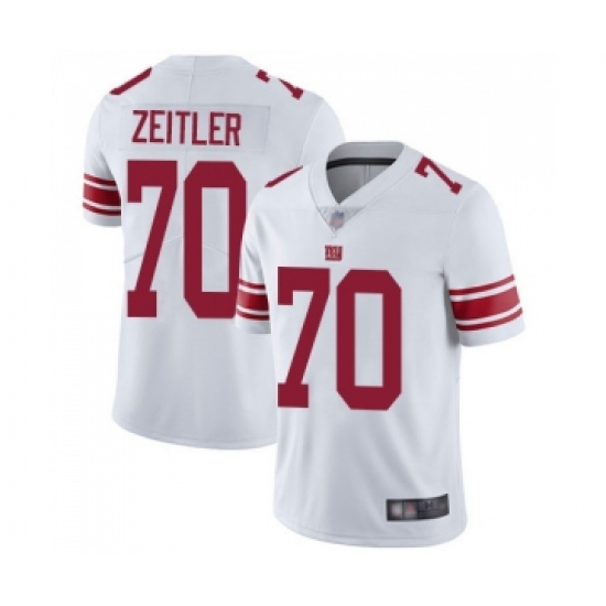 Men's New York Giants #70 Kevin Zeitler White Vapor Untouchable Limited Player Football Jersey - Ujersey