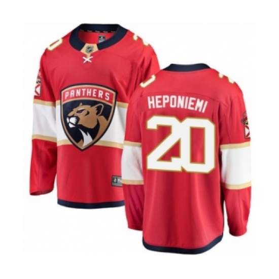 Youth Florida Panthers #20 Aleksi Heponiemi Authentic Red Home Fanatics Branded Breakaway Hockey Jersey - Ujersey