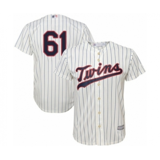 Youth Minnesota Twins #61 Cody Stashak Authentic Cream Alternate Cool Base Baseball Player Jersey - Ujersey
