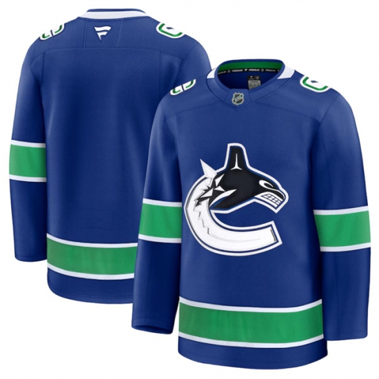 Men's Vancouver Canucks Blank Blue 2024-25 Home Stitched Hockey Jersey - Ujersey