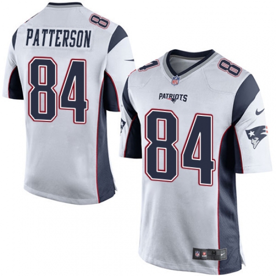Men's Nike New England Patriots #84 Cordarrelle Patterson Game White NFL Jersey - Ujersey