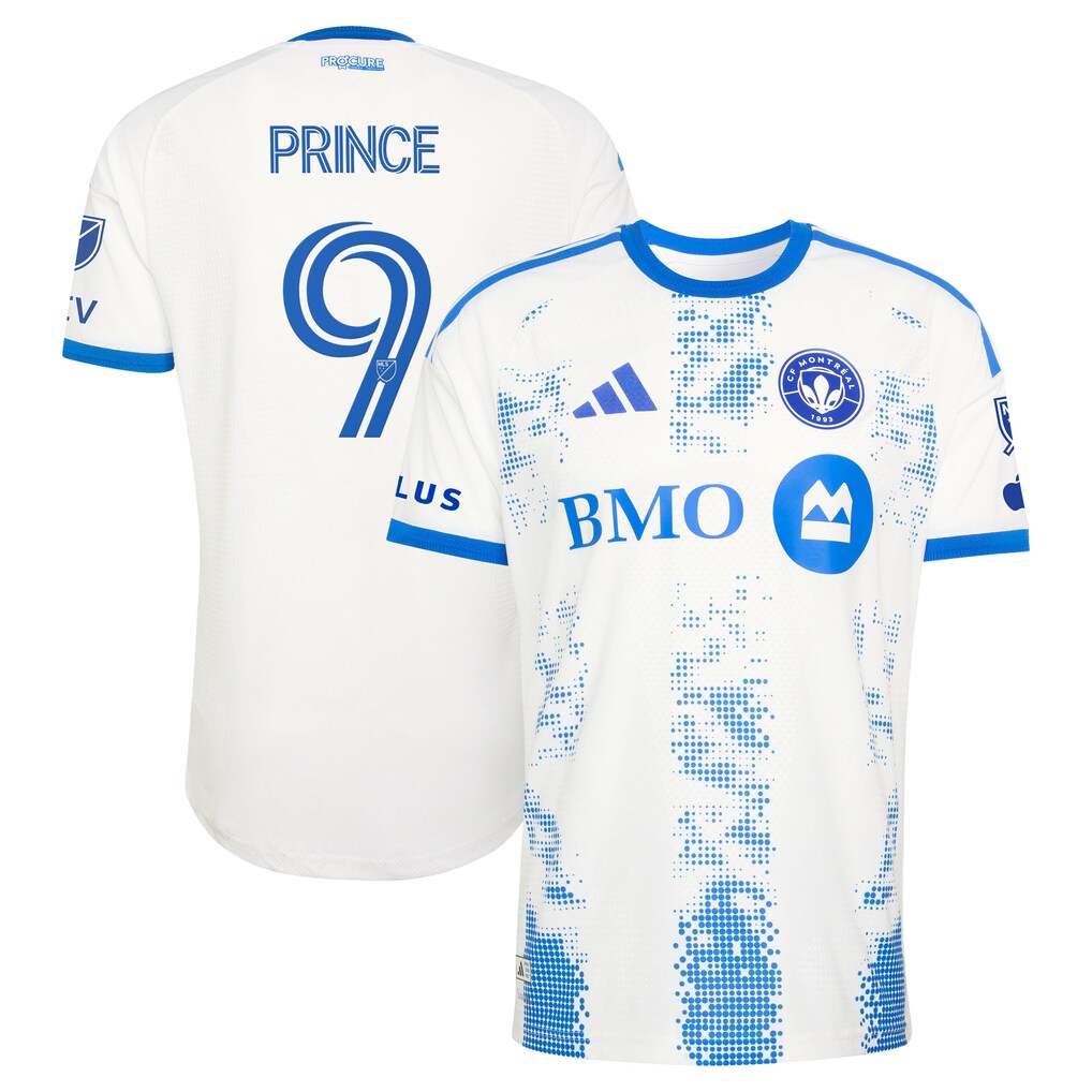 Men's CF Montreal Prince Owusu adidas White 2026 The Procure Jersey On-Field Authentic Patch Jersey - Ujersey