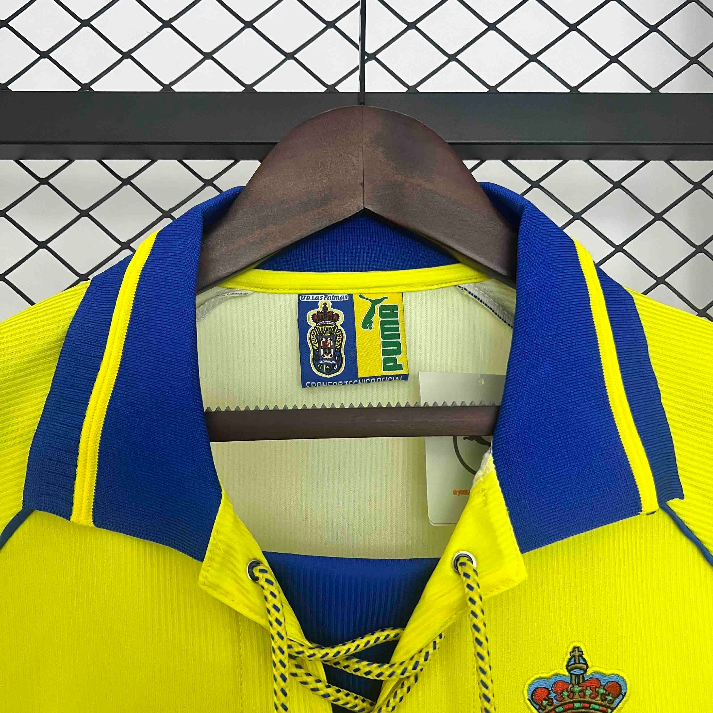 UD Las Palmas Retro Soccer Jersey Home Custom Shirt 1997/98 - ujerseystore
