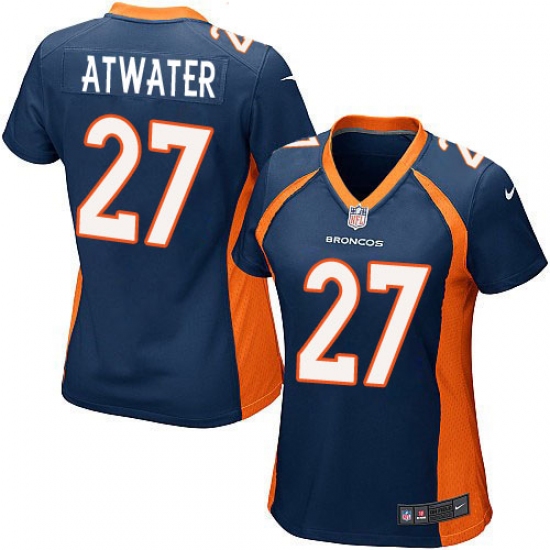 Women's Nike Denver Broncos #27 Steve Atwater Game Navy Blue Alternate NFL Jersey - Ujersey